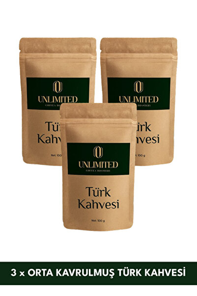 Türk Kahvesi(Orta Kavrulmuş Türk Kahvesi 100g 3’lü Paket)