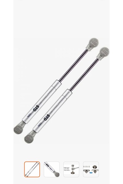 Std MARKA Dolap Kalkar Kapak Gazlı Piston Gri 100n