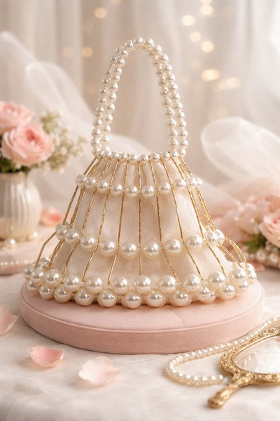 Nildesign İnci bags file çanta Bride to be