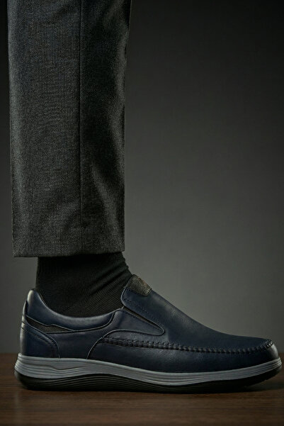 DETECTOR Genuine Leather Men's Comfort Shoes – Orthopedic, Hand Stitched, Lig...