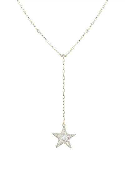 LEROSY CO. Yıldız Kolye Gold Çelik Kadın | Minimal Stars Kolye