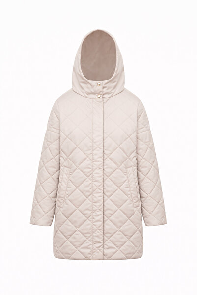 Madzerini HELLA beige (stucco) women's jacket, quilted, light, elegant, moder...