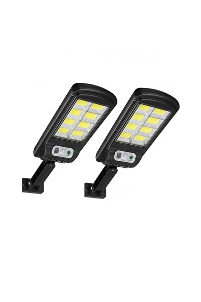 divendi-ro Set 2 x felinare solare stradale cu 8 rame, 30W 160 LED-uri, senzo...