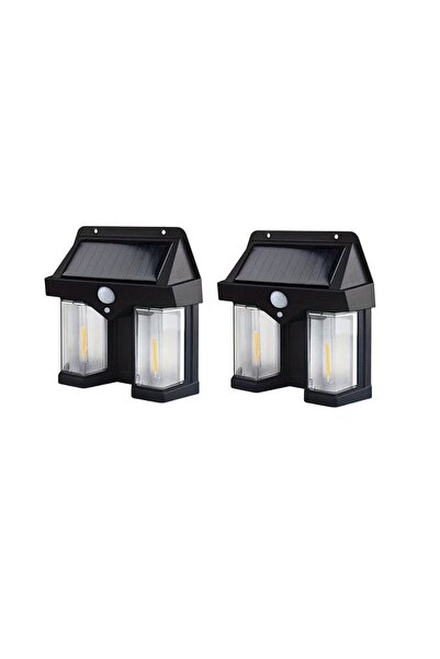 divendi-ro Set de 2 x 2 x Aplice solare duble, 2W, 1200LM, rezistente la inte...