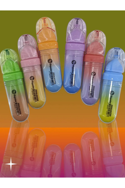 FixPoint مجموعة أقلام تمييز ذات 6 ألوان نابضة بالحياة