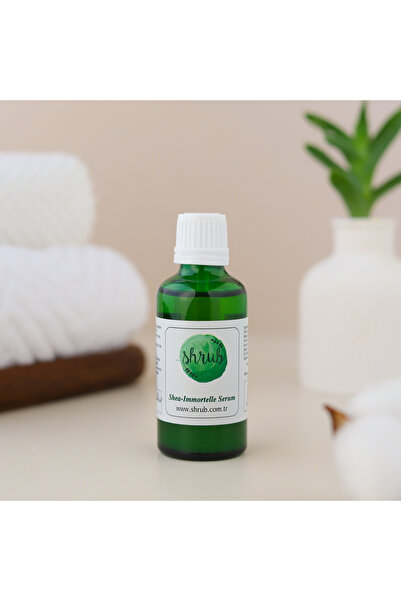 SHRUB Ölmez Çiçek Yağı İçeren Yenileyici & Aydınlatıcı Yüz Serumu-50 ml.