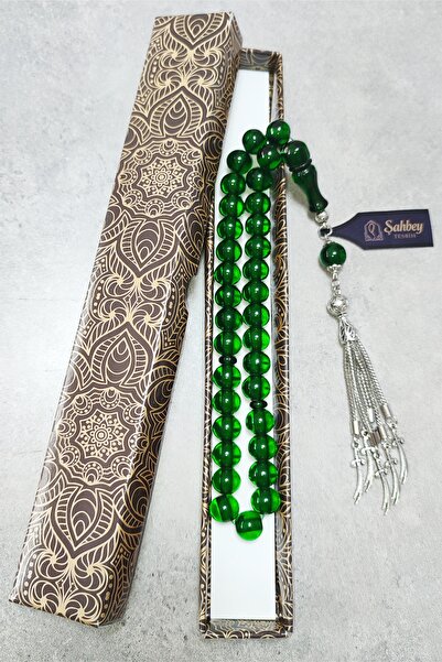 ŞAHBEY TESBİH Zülfikar Tasseled Fire Amber Prayer Beads