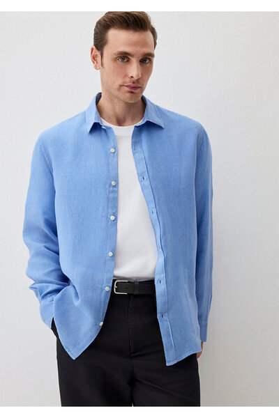 Mavi Leinenhemd Regular Fit / Normaler Schnitt 0211496-89517