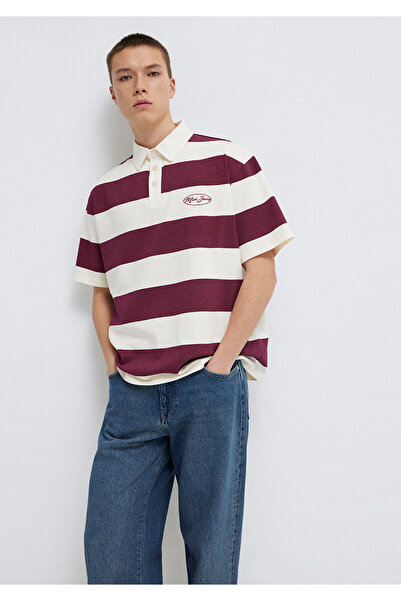 Mavi Jeans Gestreiftes Polo-T-Shirt Boxy Fit 0613174-70670