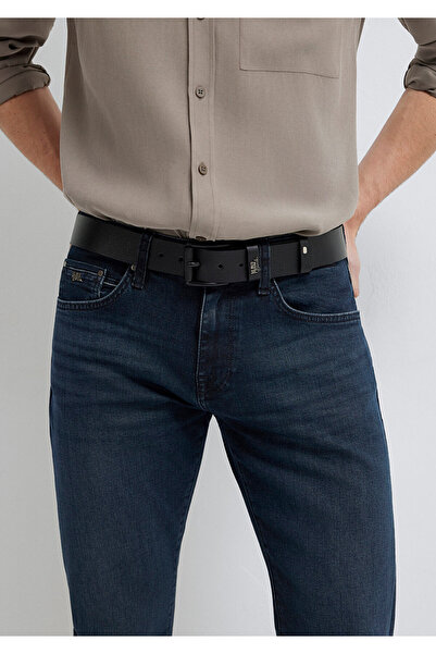 Mavi Schwarzer Ledergürtel 0912251-900