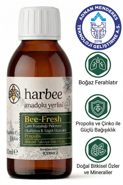 Har-Bee Bee-Fresh Bitkisel Takviye Edici Gıda -Propolis, Karamürver, C Vitami...