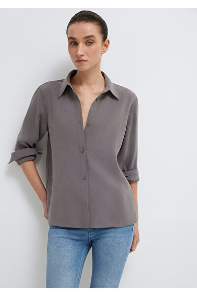 Mavi Grau (TENCEL) ™ ) Liyosel-Mischgewebe-Hemd, reguläre Passform / normaler...