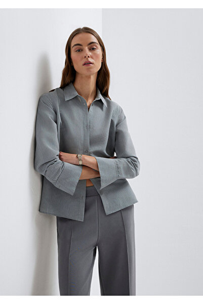 Mavi Gestreift (TENCEL) ™ ) Liyosel-Mischgewebe-Hemd, reguläre Passform / nor...