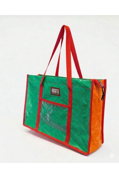 Nuggita Τσάντα ώμου PP μεγάλου μεγέθους - πράσινη