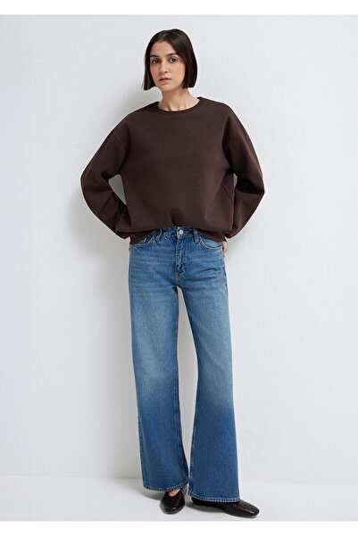 Mavi Braunes Sweatshirt mit Rundhalsausschnitt 1610198-70240