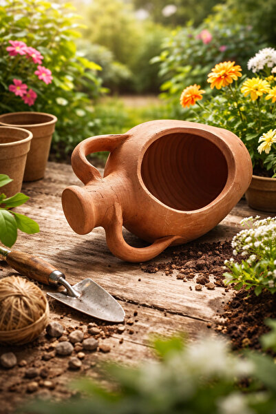 HAZEMHOME Karnıyarık Toprak Saksı