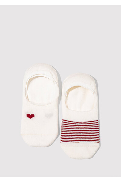 Mavi 2 Pack Ecru Ballerina Socks 1913552-620