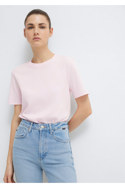 Mavi Rosa Basic-T-Shirt mit halbweicher Passform 1612916-89200