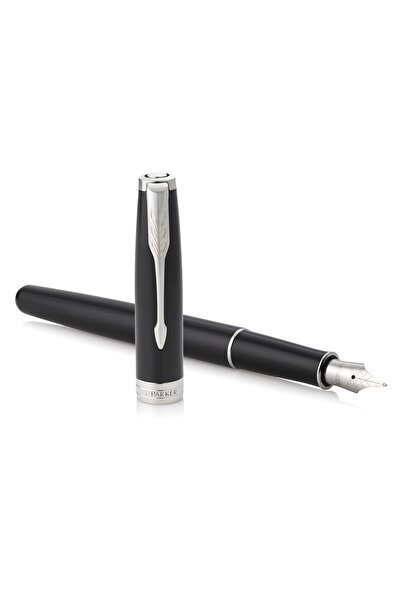 Parker قلم باركر سونيت لك أسود حواف فضي حبر -2901