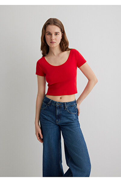 Mavi Red Basic Crop T-Shirt Crop / Short Cut 1612374 -70467