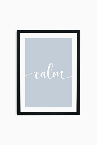 Raven Art Studio Calm Tipografi Αφίσα Τέχνης + Κορνίζα