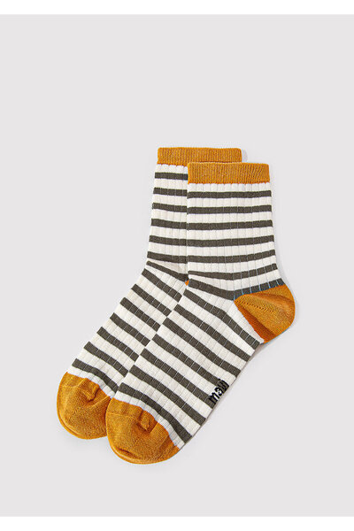 Mavi Gestreifte Sockelsocken 1910907 -19133