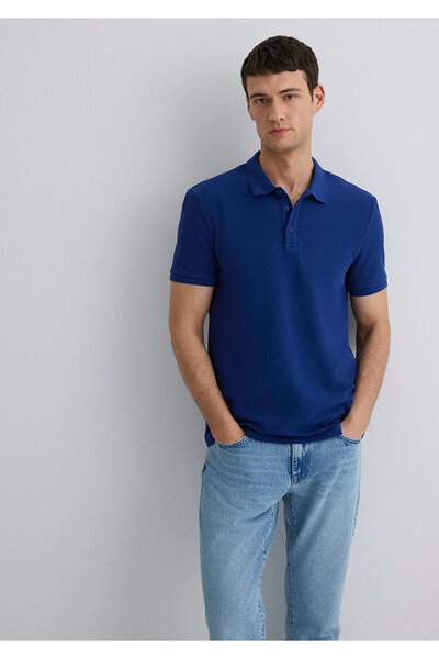 Mavi Polo Tişört Slim Fit / Dar Kesim 064946-70758