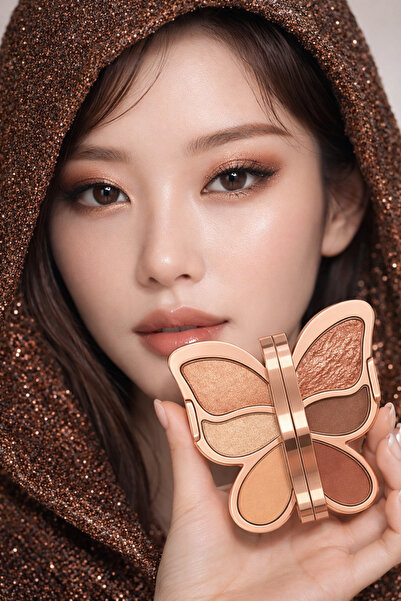 Kozmetik مجموعة ظلال العيون Kelebek - أجنحة مصبوغة بشكل كثيف ولامعة وبراقة مك...