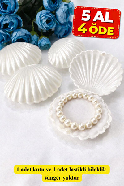 Emtory Home Kutulu İnci Bileklik | İstiridye Kutulu Hediye Bileklik | Nişan H...