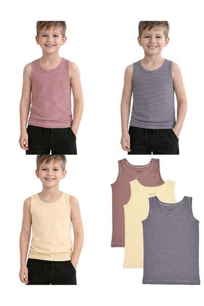 OrganicKid Cranberry Unisex Çocuk Atlet Seti 3'lü