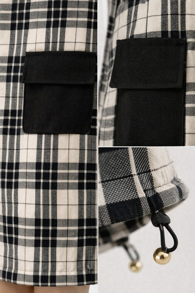 BABİDO "Checkered Sleeveless Girl's Dress - Pocketed, Relaxed Fit"
