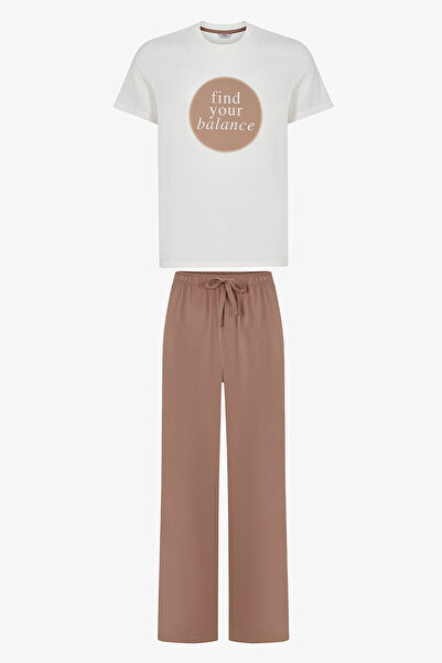 Penti Men's Colorful Sunset Calm Pajama Set