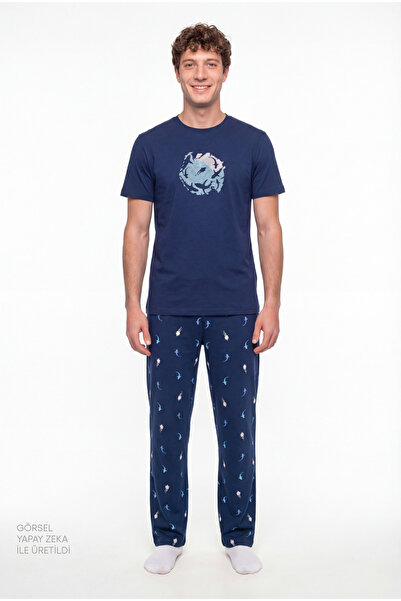 Penti Erkek Renkli Sailing Night Pijama Takımı