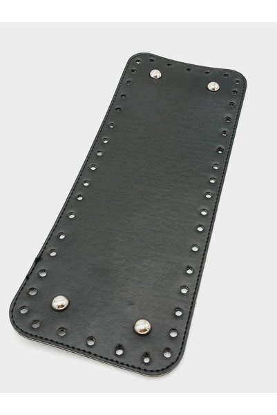 angel çanta aksesuar Suni Deri Siyah Renk 30X12 cm Dikdörtgen Çanta Tabanı (G...