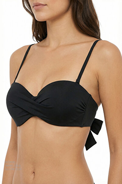 Penti Siyah Straplez Cup Bikini Üstü