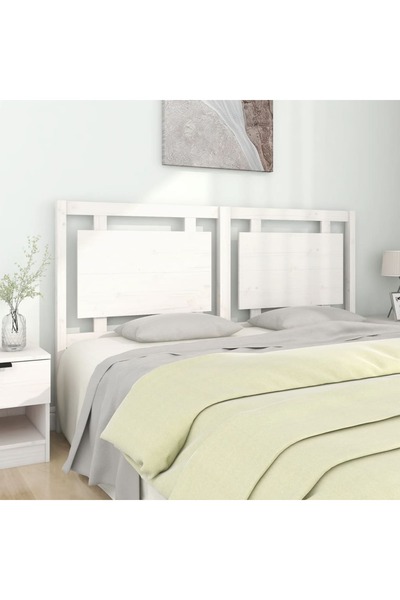 Concept Tăblie de pat, alb, 165,5x4x100 cm, lemn masiv de pin