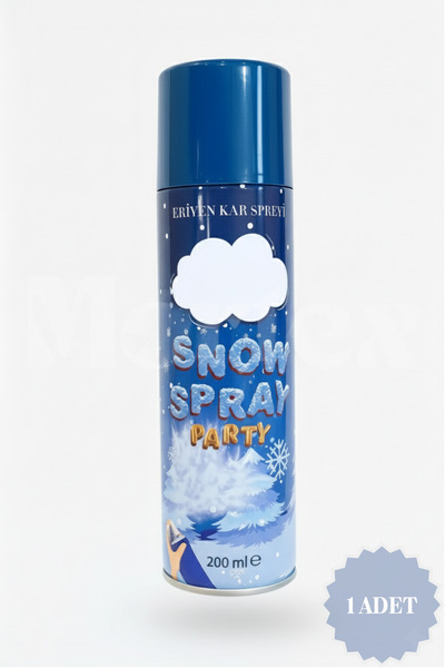Mortex 1 Adet Eriyen Kar Spreyi 200ml Leke Bırakmaz - Düğün, Kına, Parti, Bek...