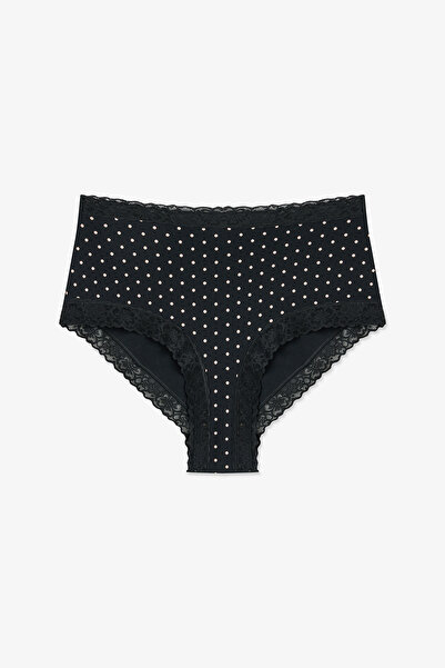 Penti Siyah Comfy Pamuklu Yüksek Bel Slip Külot