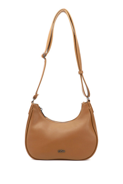 GÖNDERİ(R) حقيبة كتف نسائية بحزام طويل بلون أسمر