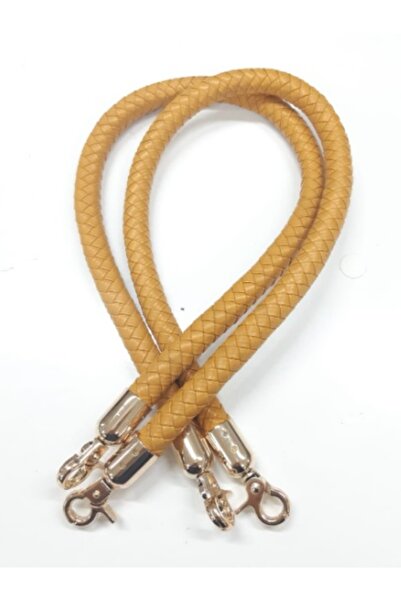 angel çanta aksesuar Χρώμα κίτρινο μουστάρδα, πλεκτή λαβή