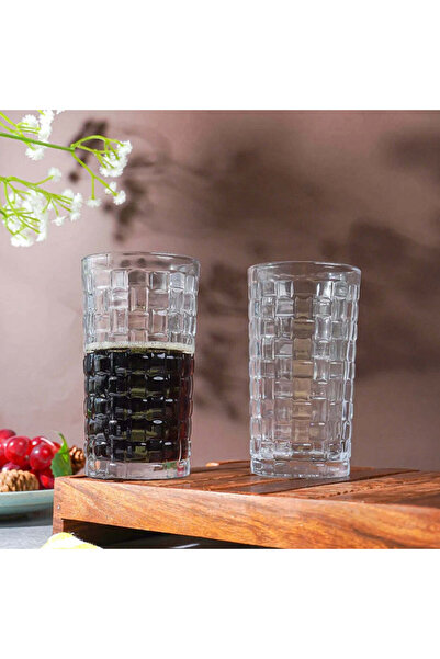 dealshopromania Σετ 6 γυάλινων ποτηριών 330 ml Sofia Diamond, μοτίβο διαμαντιού