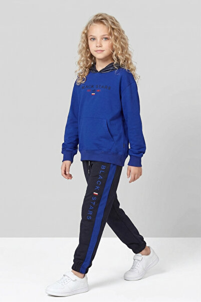 Black One طقم رياضي بأكمام طويلة للفتيات بغطاء رأس