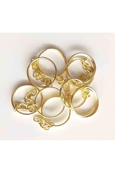 angel çanta aksesuar Μπρελόκ 10 Τεμάχια Ανοιχτό Χρυσό Χρώμα