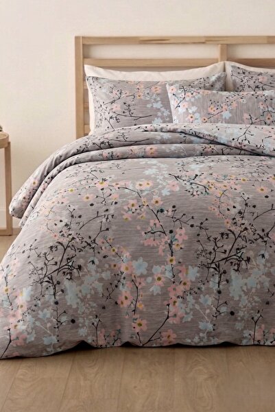 LaLiva Sakura Double - Elastic Sheet - Cotton Duvet Cover Set