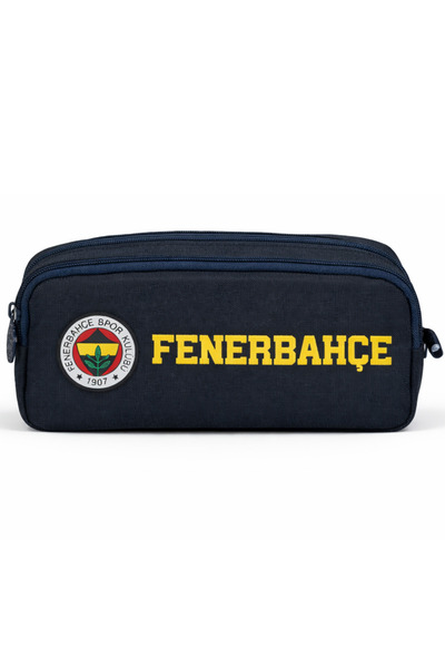 Fenerbahçe Lisanslı Su İtici Özellikli Lacivert Kalemlik- İki Bölmeli & Rubbe...