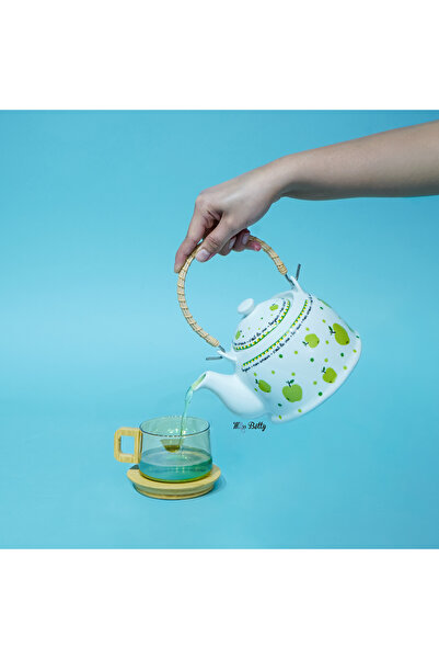 Miss Betty Mon Amour Hasır Saplı Demlik