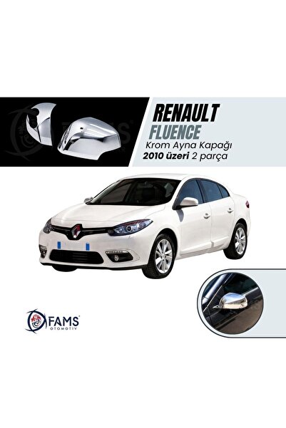 FAMS OTO AKSESUAR Renault Fluence Krom Ayna Kapağı 2 Prç, 2010 Üzeri P, Çelik