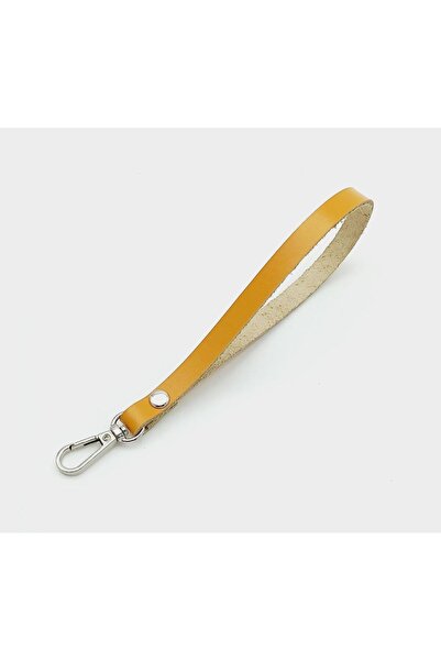 angel çanta aksesuar Extractor din piele naturală de culoare muștar cu metal ...