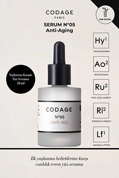 CODAGE PARIS Serum No 05 Anti Aging - Yaşlanma Karşıtı Yüz Serumu 30 ml