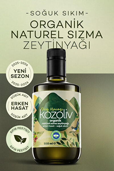 kozoliv Dağ Havası Özel Seri Erken Hasat Soğuk Sıkım Natürel Sızma Zeytinyağı...